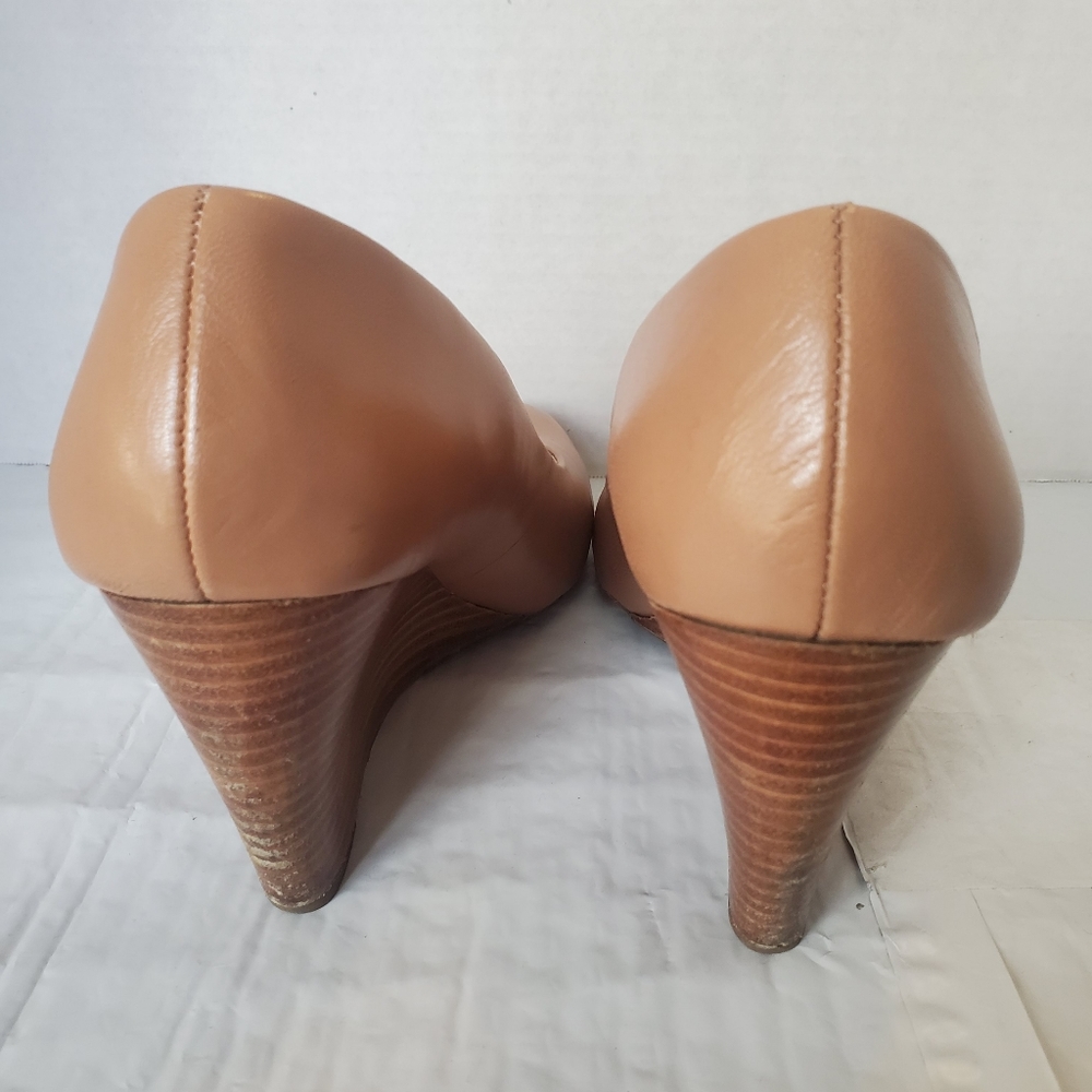 Franco Sarto tan/nude wedges - Picture 4 of 9